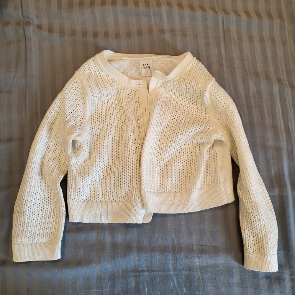 Baby Gap Cardigan White, 18-24M